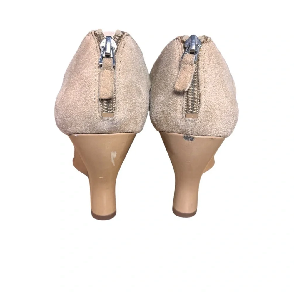 Franco Sarto Sedona Suede Crisscross Wedge Sandals – Sz 8M